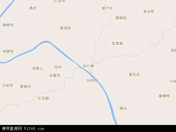 合什镇地图 - 合什镇电子地图 - 合什镇高清地图 - 2024年合什镇地图
