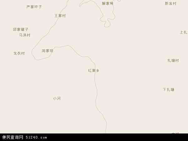红果乡地图 - 红果乡电子地图 - 红果乡高清地图 - 2024年红果乡地图