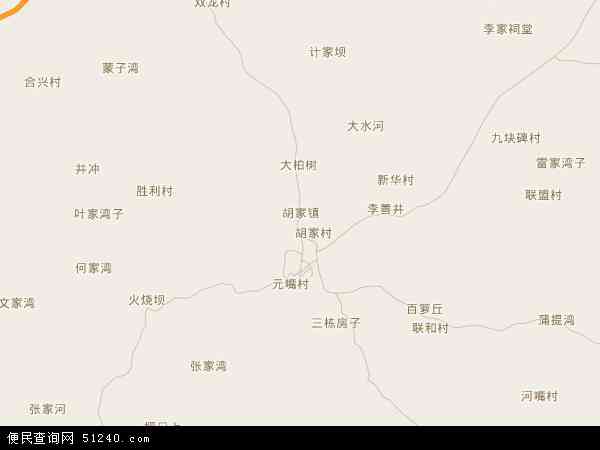 胡家镇地图 - 胡家镇电子地图 - 胡家镇高清地图 - 2024年胡家镇地图