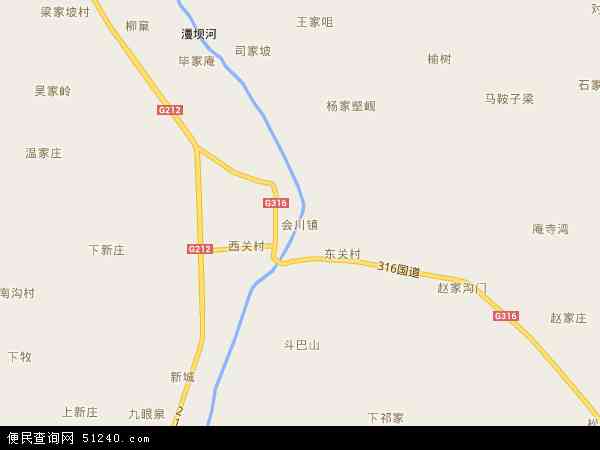 会川镇地图 - 会川镇电子地图 - 会川镇高清地图 - 2024年会川镇地图