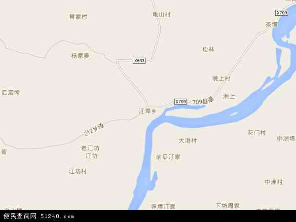 江埠乡地图 - 江埠乡电子地图 - 江埠乡高清地图 - 2024年江埠乡地图
