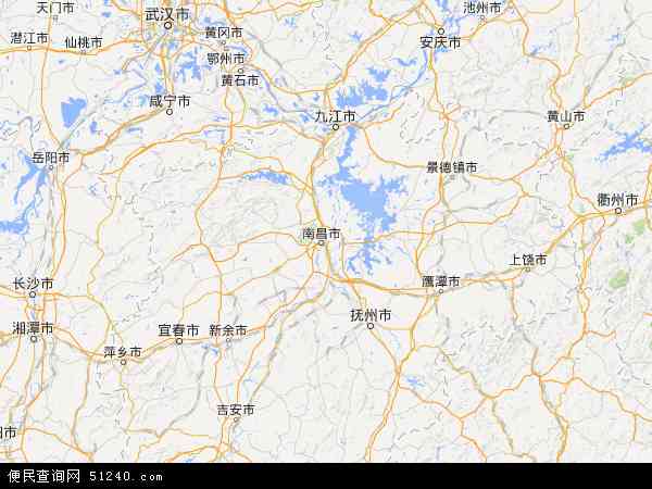 江西省地图 江西省电子地图 江西省高清地图 2022年江西省地图