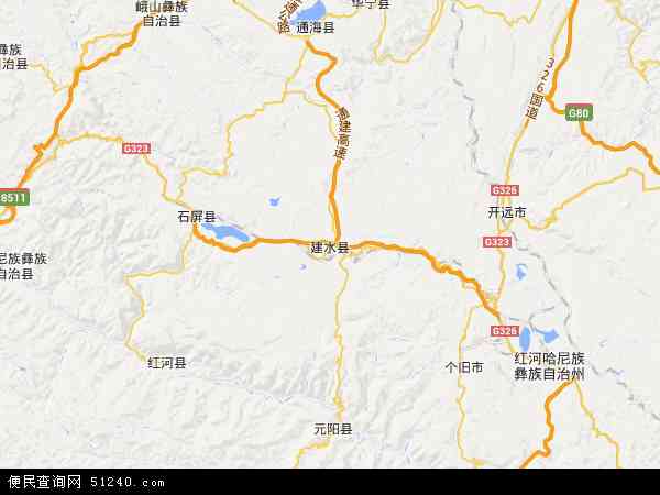 建水县地图 - 建水县电子地图 - 建水县高清地图 - 2024年建水县地图