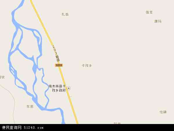卡孜乡地图 - 卡孜乡电子地图 - 卡孜乡高清地图 - 2024年卡孜乡地图