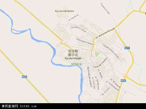 克孜勒奥尔达地图 - 克孜勒奥尔达电子地图 - 克孜勒奥尔达高清地图 - 2024年克孜勒奥尔达地图