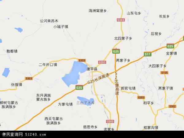 康平县地图 - 康平县电子地图 - 康平县高清地图 - 2024年康平县地图