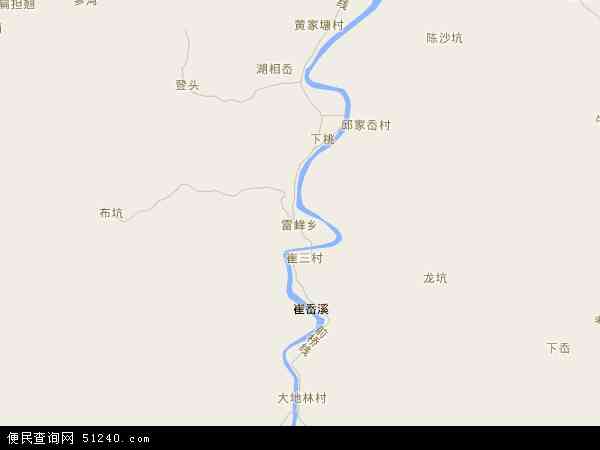 雷峰乡地图 - 雷峰乡电子地图 - 雷峰乡高清地图 - 2024年雷峰乡地图