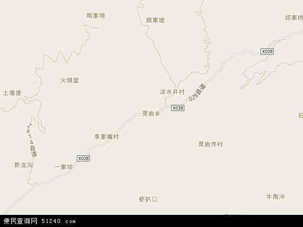 灵岩乡地图 - 灵岩乡电子地图 - 灵岩乡高清地图 - 2024年灵岩乡地图