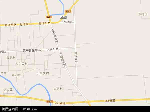 灵寿镇地图 - 灵寿镇电子地图 - 灵寿镇高清地图 - 2024年灵寿镇地图