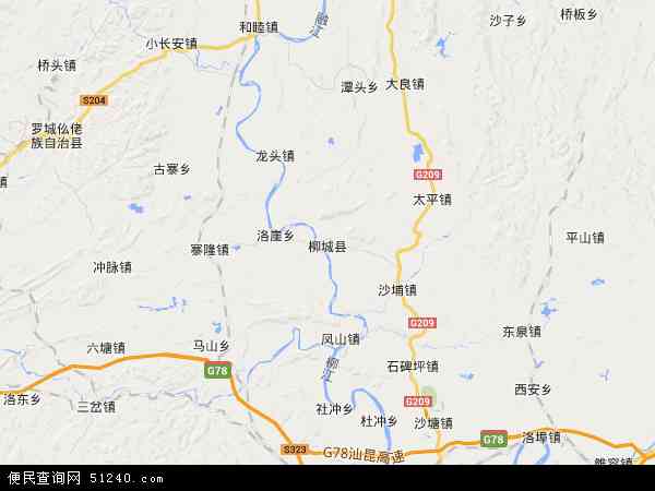 柳城县地图 - 柳城县电子地图 - 柳城县高清地图 - 2024年柳城县地图
