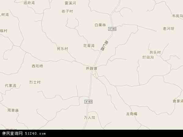 中国 四川省 资阳市 简阳市 芦葭镇芦葭镇卫星地图 本站收录有:2021