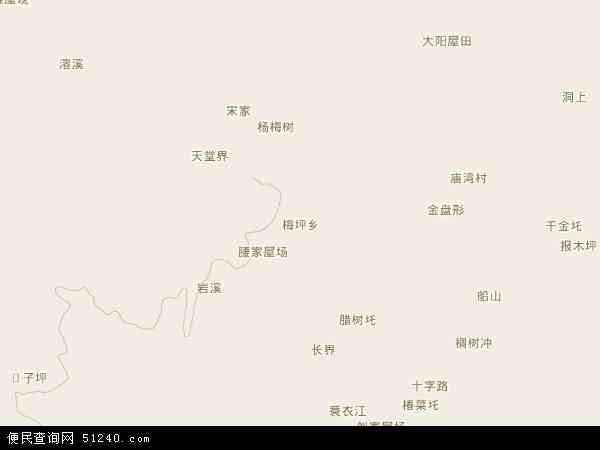 梅坪乡地图 - 梅坪乡电子地图 - 梅坪乡高清地图 - 2024年梅坪乡地图