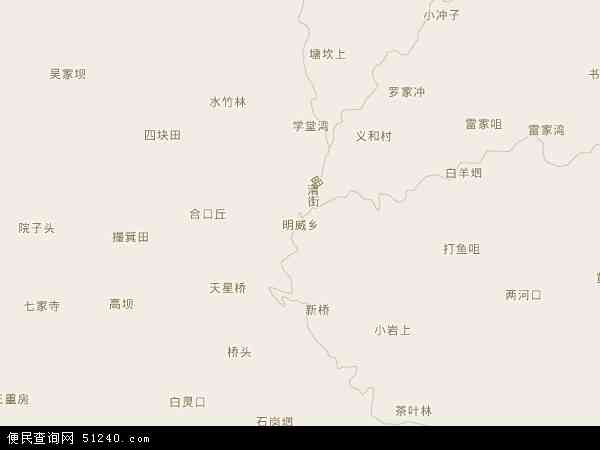 明威乡地图 - 明威乡电子地图 - 明威乡高清地图 - 2024年明威乡地图