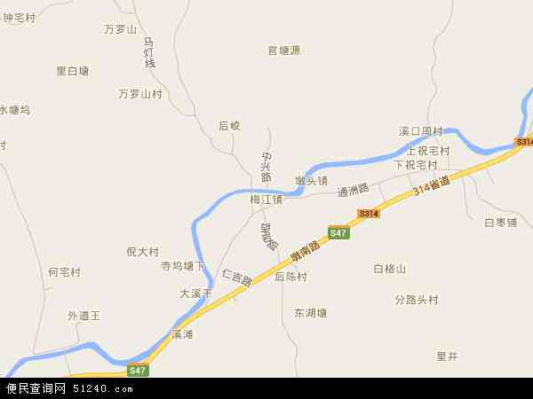 梅江镇地图 - 梅江镇电子地图 - 梅江镇高清地图 - 2024年梅江镇地图