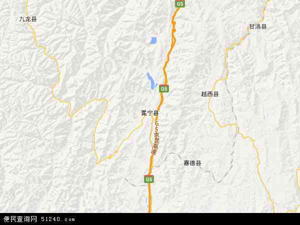 冕宁县地图 - 冕宁县电子地图 - 冕宁县高清地图 - 2024年冕宁县地图