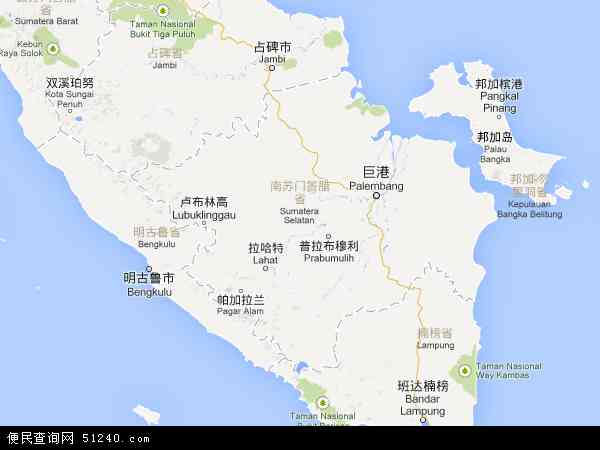南苏门答腊地图 - 南苏门答腊电子地图 - 南苏门答腊高清地图 - 2024年南苏门答腊地图