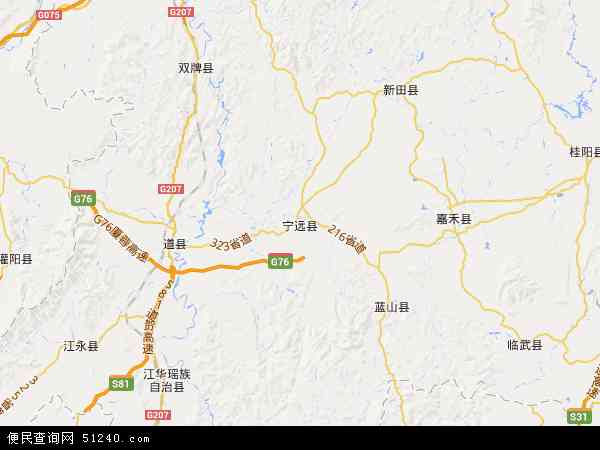 宁远县地图 - 宁远县电子地图 - 宁远县高清地图 - 2024年宁远县地图