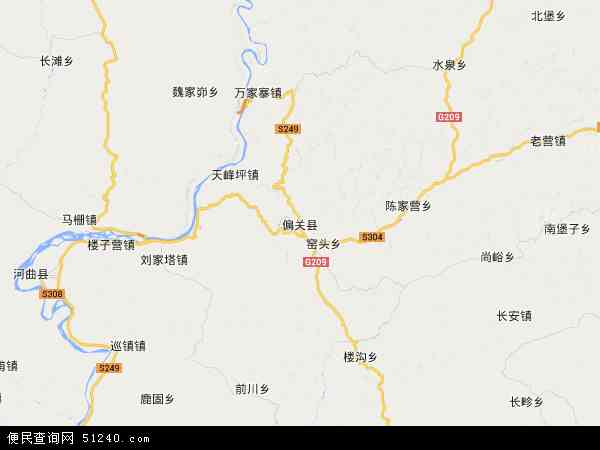 偏关县地图 - 偏关县电子地图 - 偏关县高清地图 - 2024年偏关县地图