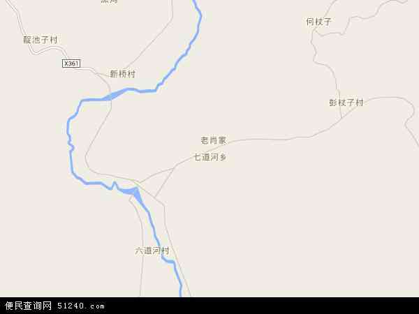 七道河乡地图 - 七道河乡电子地图 - 七道河乡高清地图 - 2024年七道河乡地图