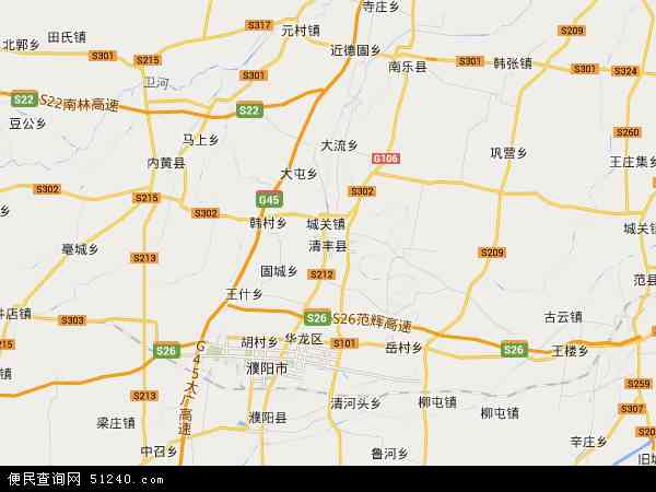 清丰县地图 - 清丰县电子地图 - 清丰县高清地图 - 2024年清丰县地图