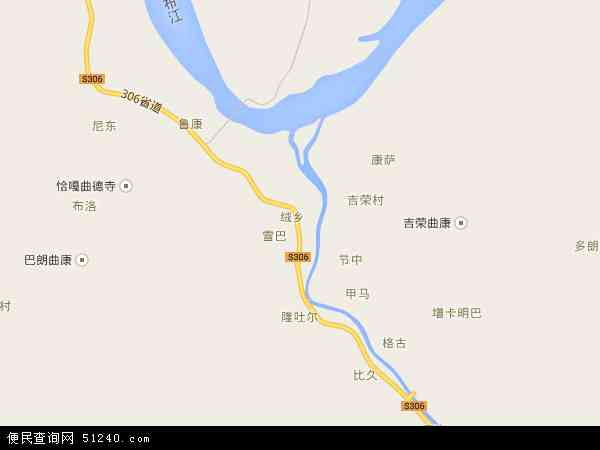 中国 西藏自治区 山南地区 桑日县 绒乡绒乡卫星地图 本站收录有:2021