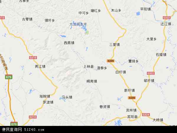 上林县地图 - 上林县电子地图 - 上林县高清地图 - 2024年上林县地图