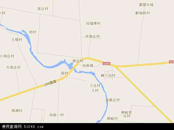 尚岩镇地图 - 尚岩镇电子地图 - 尚岩镇高清地图 - 2024年尚岩镇地图