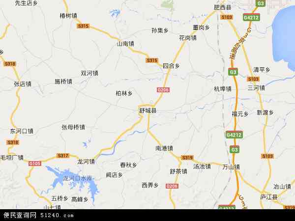 舒城县地图 - 舒城县电子地图 - 舒城县高清地图 - 2024年舒城县地图
