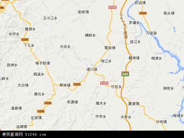 遂川县地图 - 遂川县卫星地图 - 遂川县高清航拍地图