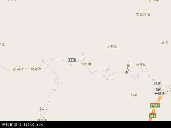 谭坝镇地图 - 谭坝镇电子地图 - 谭坝镇高清地图 - 2024年谭坝镇地图