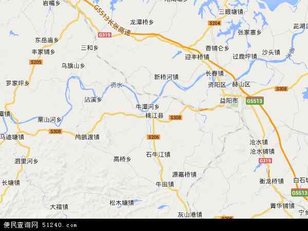 桃江县地图 - 桃江县电子地图 - 桃江县高清地图 - 2024年桃江县地图