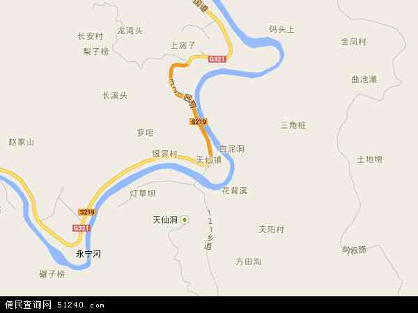 天仙镇地图 - 天仙镇电子地图 - 天仙镇高清地图 - 2024年天仙镇地图
