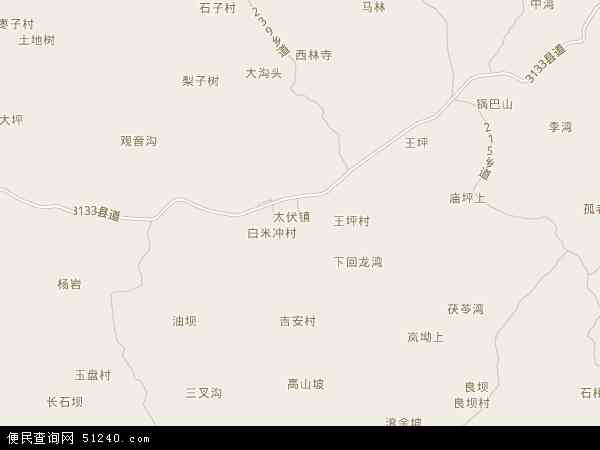 太伏镇地图 - 太伏镇电子地图 - 太伏镇高清地图 - 2024年太伏镇地图