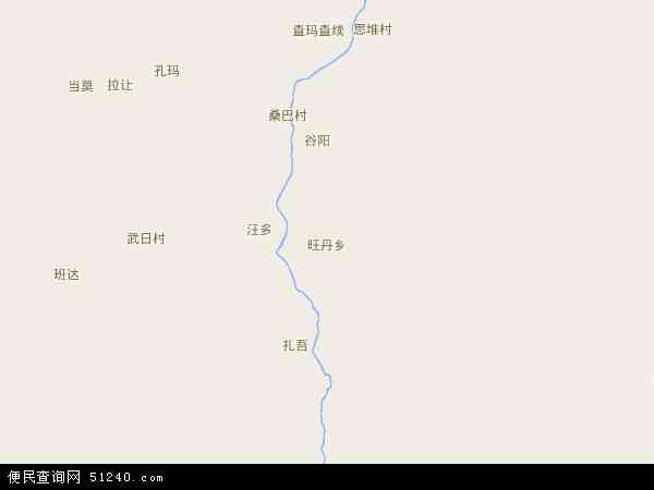 旺丹乡地图 - 旺丹乡电子地图 - 旺丹乡高清地图 - 2024年旺丹乡地图