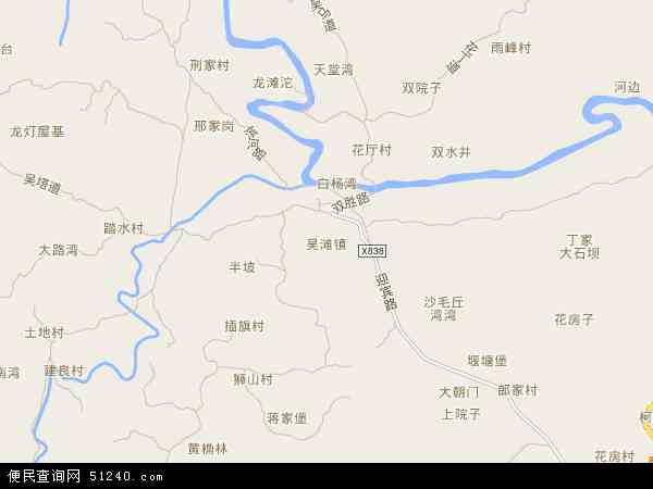 吴滩镇地图 - 吴滩镇电子地图 - 吴滩镇高清地图 - 2024年吴滩镇地图