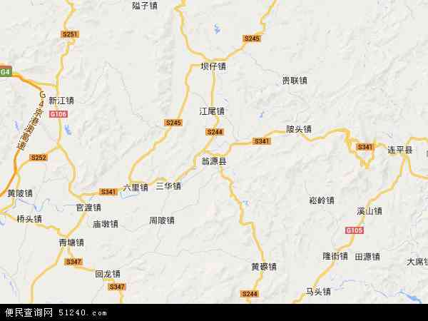 翁源县地图 - 翁源县电子地图 - 翁源县高清地图 - 2024年翁源县地图