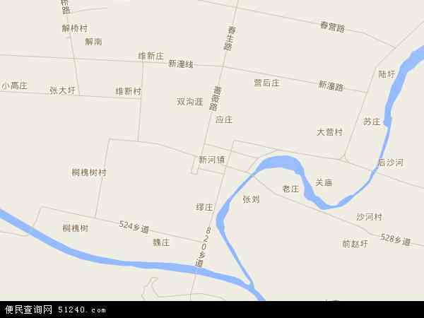 新河镇地图 - 新河镇电子地图 - 新河镇高清地图 - 2024年新河镇地图