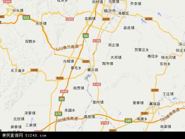 襄汾县地图 - 襄汾县电子地图 - 襄汾县高清地图 - 2024年襄汾县地图