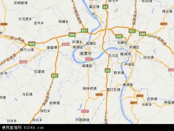 湘潭县地图 - 湘潭县电子地图 - 湘潭县高清地图 - 2024年湘潭县地图