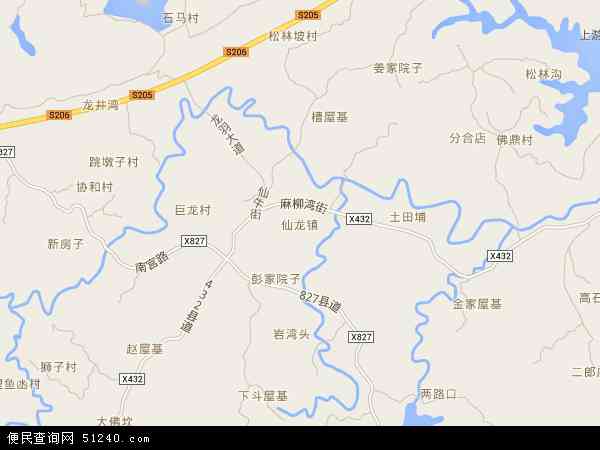 仙龙镇地图 - 仙龙镇电子地图 - 仙龙镇高清地图 - 2024年仙龙镇地图