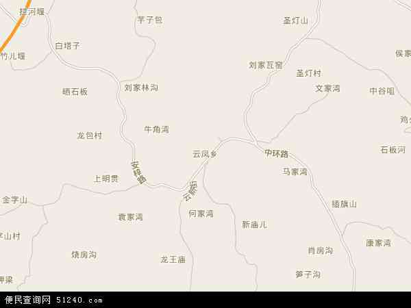 云凤乡地图 - 云凤乡电子地图 - 云凤乡高清地图 - 2024年云凤乡地图