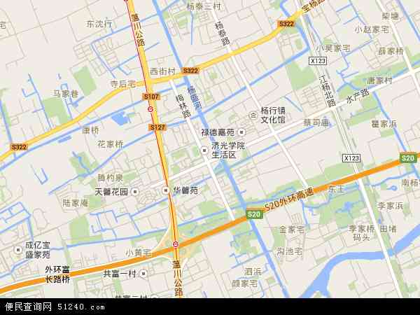 杨行镇地图 - 杨行镇电子地图 - 杨行镇高清地图 - 2024年杨行镇地图