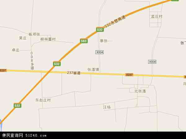 张潘镇地图 - 张潘镇电子地图 - 张潘镇高清地图 - 2024年张潘镇地图
