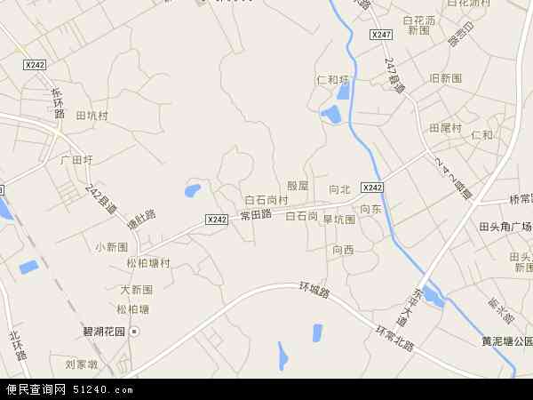 中国 广东省 东莞市 常平镇 白石岗村白石岗村卫星地图 本站收录有