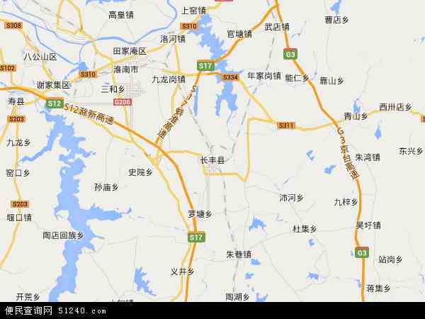 长丰县地图 - 长丰县电子地图 - 长丰县高清地图 - 2024年长丰县地图