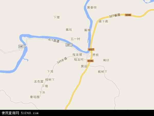 程龙镇地图 - 程龙镇电子地图 - 程龙镇高清地图 - 2024年程龙镇地图