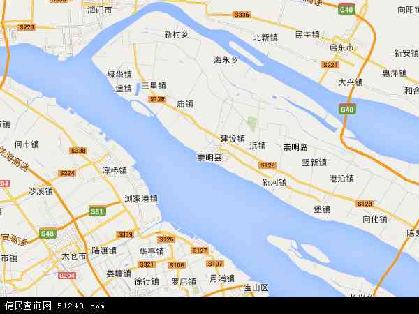 崇明县地图 - 崇明县电子地图 - 崇明县高清地图 - 2024年崇明县地图