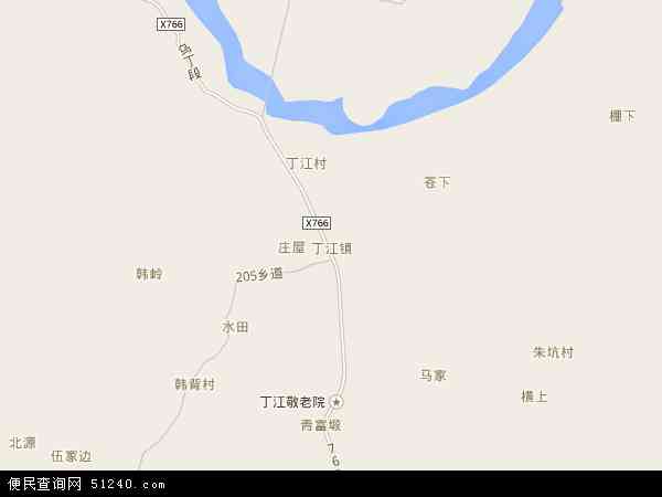 丁江镇地图 - 丁江镇电子地图 - 丁江镇高清地图 - 2024年丁江镇地图