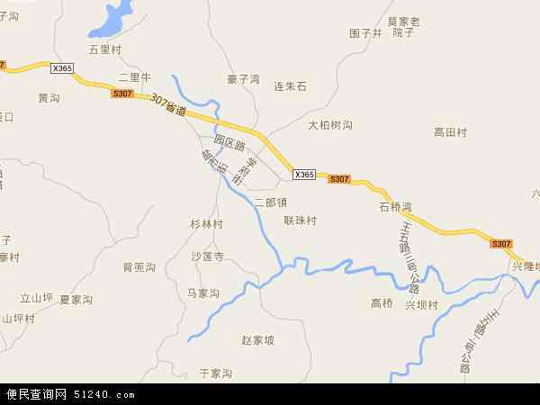 二郎镇地图 - 二郎镇电子地图 - 二郎镇高清地图 - 2024年二郎镇地图