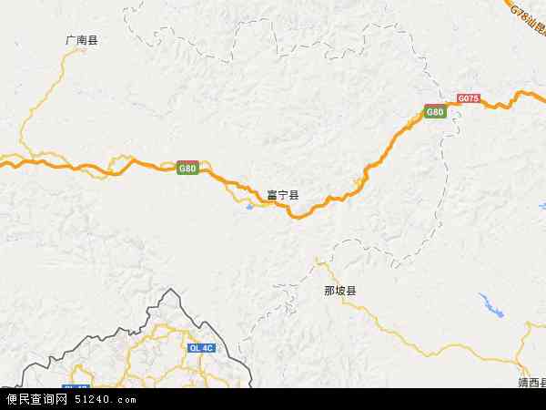 富宁县地图 - 富宁县电子地图 - 富宁县高清地图 - 2024年富宁县地图